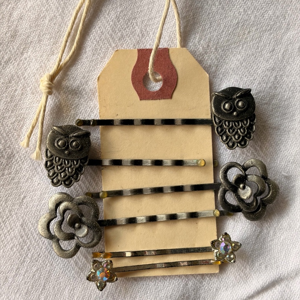 Pewter Bobby Pin Set